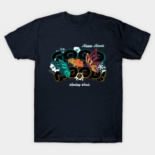 Blooms & Butterflies Sprinkling Good Vibes Good Mood Positive Quotes for womens and mens T-Shirt